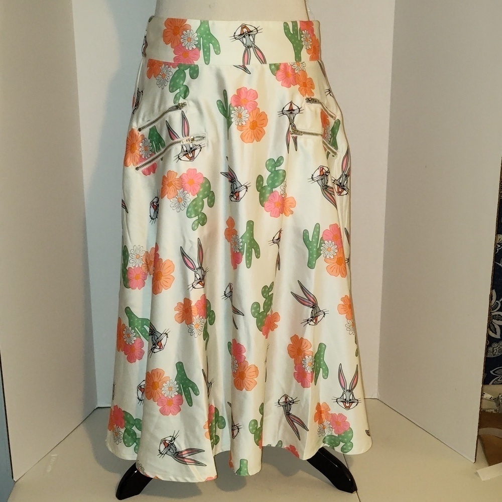 Looney Tunes x Unique Vintage Bugs Bunny Skirt